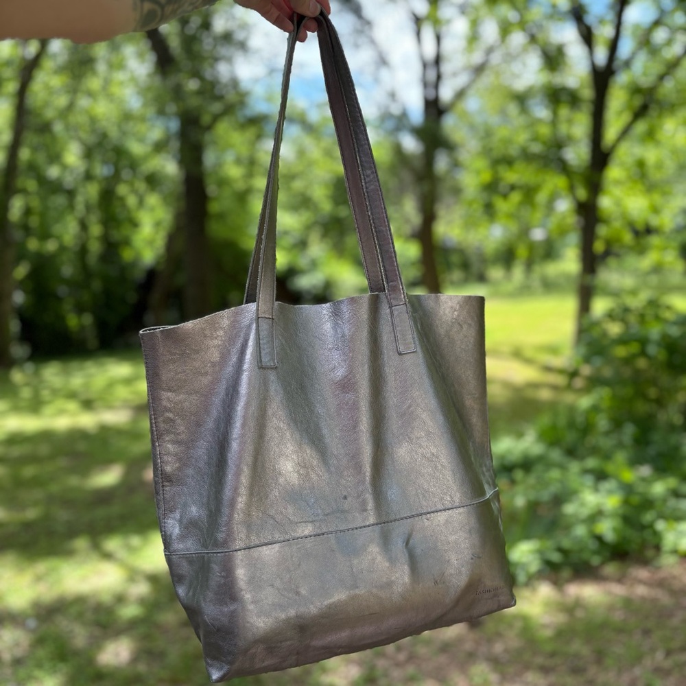 Able Mamuye Pewter Tote Bag
